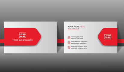 Professional luxury business card template, high quality brand corporate card design