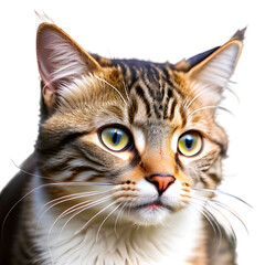 close up portrait of a cat png