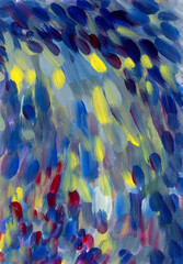 Yellow blue acrylic oil painting texture