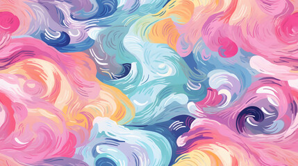 Seamless colorfull  background pattern tile 