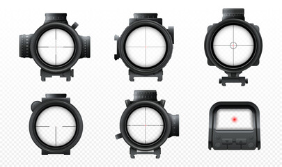 Weapon scopes set concept