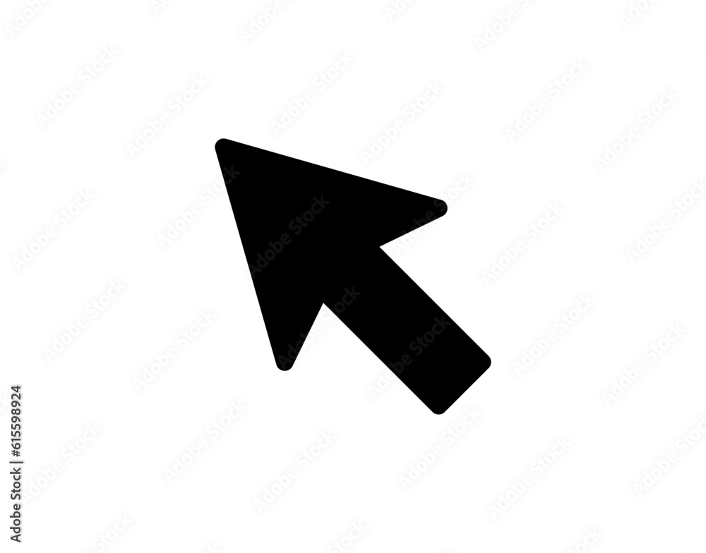 Leinwandbilder cursor icon. black cursor click vector symbol. computer mouse cursor icon for web and mobile app, et