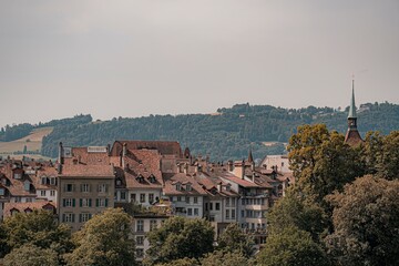 Fototapeta na wymiar view of the city of switzerland