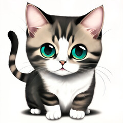 Illustration of cute cat