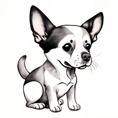 Illustration of cute dog