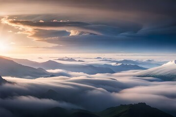 Mystical Skies: Transcendent AI-Generated Cloudscapes