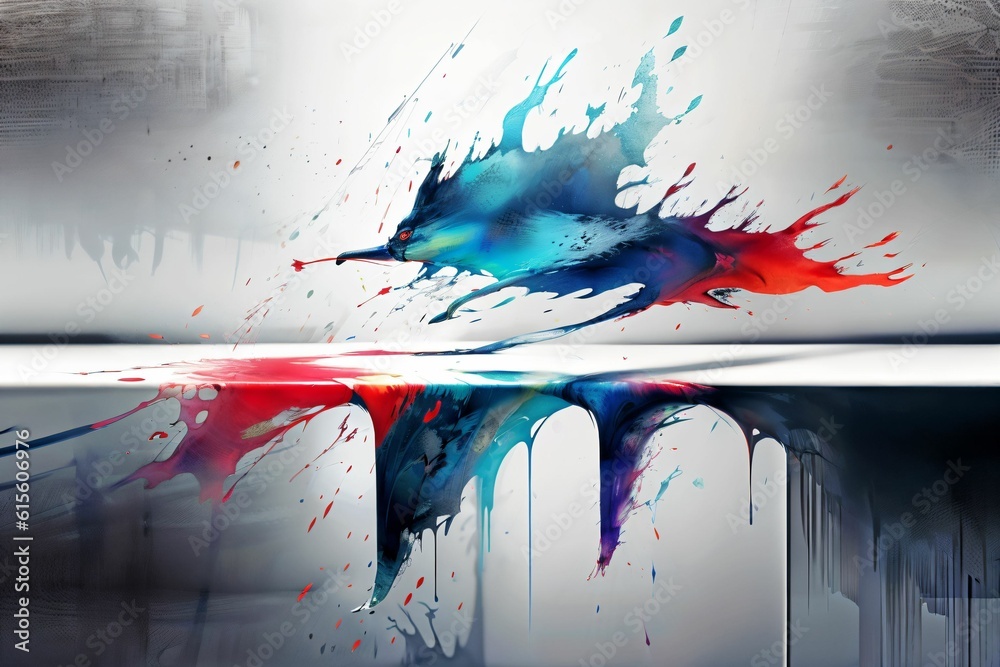 Aufkleber abstract grungy texture illustration digital art pattern wallpaper colorful background artwork gener