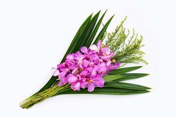 Beautiful Thai bouquet orchid flower for pray to Buddha