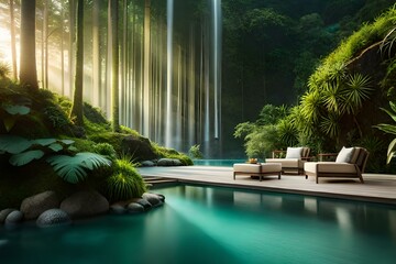 Paradise Found: Catchy AI-Generated Landscape and Pool Designs