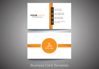Creative and simple business card vector template