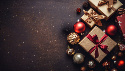 Naklejka premium Christmas themed backgrounds