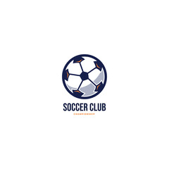 Football Badge Logo Design Template Sport Team Identity Vector Illustration.