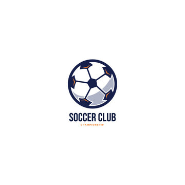 Football Badge Logo Design Template Sport Team Identity Vector Illustration.