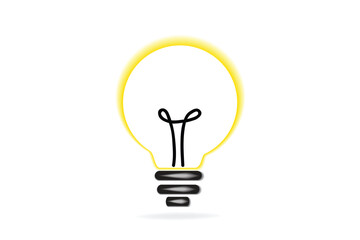 Light bulb icon graphic design symbol vector image