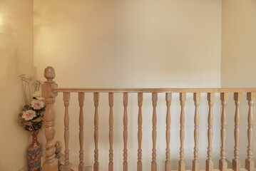 Railing is a type of parapet made of balusters