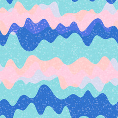 Stylish wave fluid vector seamless pattern.