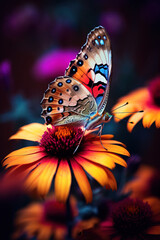 Fototapeta na wymiar butterfly macro pattern 