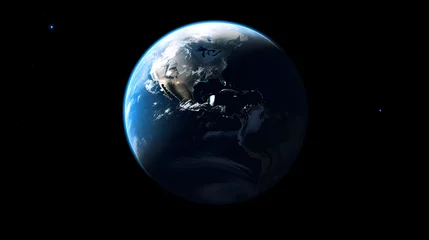 Fotobehang 宇宙から見た地球の壮大な景観 No.030   A Majestic View of Earth from Space Generative AI © Lumin5e616f1