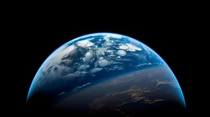 Fotobehang 宇宙から見た地球の壮大な景観 No.036   A Majestic View of Earth from Space Generative AI © Lumin5e616f1