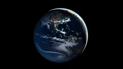 Fotobehang 宇宙から見た地球の壮大な景観 No.038   A Majestic View of Earth from Space Generative AI © Lumin5e616f1
