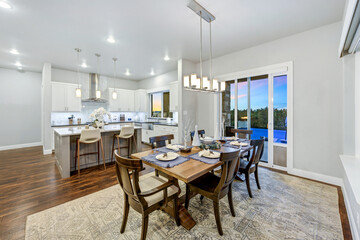 dining room in a family home