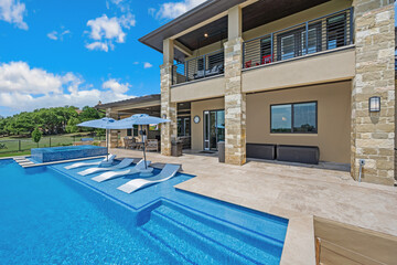 Luxury modern pool 