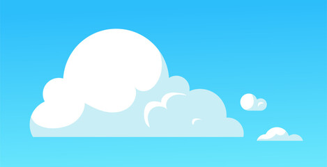 White cloud in blue sky concept