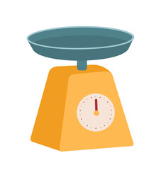 Kitchen scales sticker concept