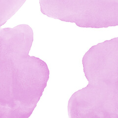 Pink Watercolor Framed Corner Background