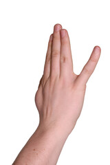 Hand, pinkie spread