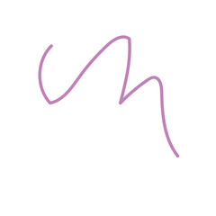 Fototapeta na wymiar Pastel Purple Squiggly Doodle Vectors 