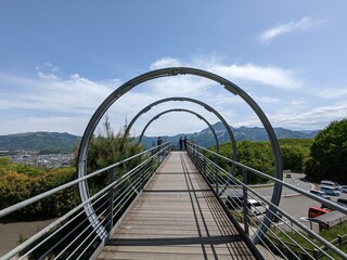Chichibu Muse Park, where you can see picturesque views of Chichibu City along with Mount Buko (Bukosan)