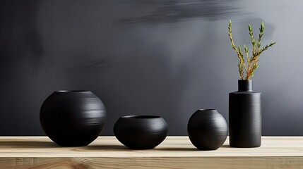 Black vases, generative ai