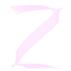 english alphabet ribbon.