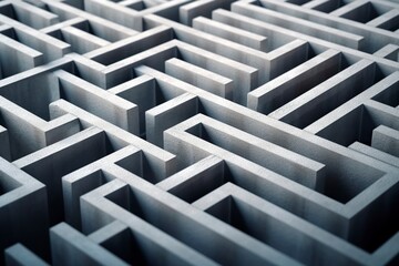 A maze of obtuse and confusing shapes, seen from above.