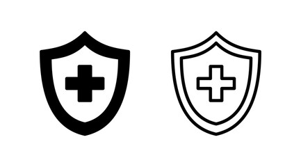 Health insurance icon vector. medical insurance icon