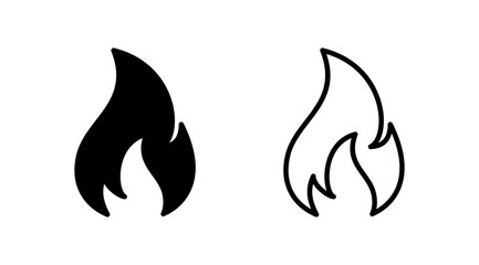 Fire icon vector. fire flame icon