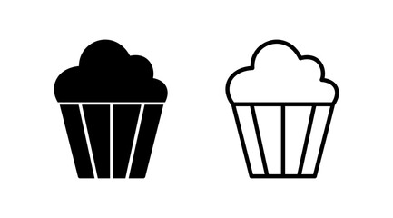 Cup cake icon vector. cake icon. bakery. muffin