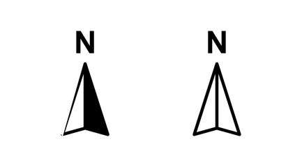 Compass icon vector. navigation icon