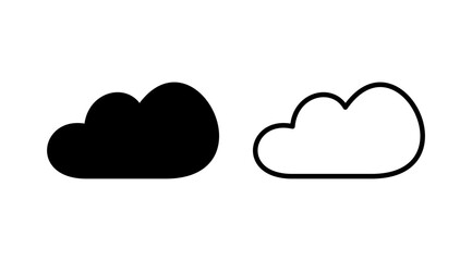 Cloud icon vector. cloud data. cloud services