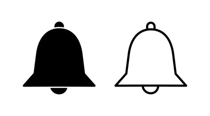 Bell Icon vector in trendy flat style isolated. Notification symbol web site design