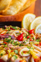 squid with vegetables