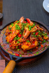 shrimp with vegetables