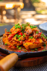 shrimp with vegetables