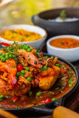 shrimp with vegetables