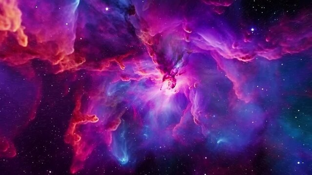 The mesmerizing pink galaxy unveils its incredible beauty and enchantment in the boundless cosmos.