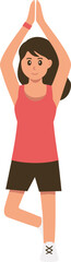 Aerobics Female Workout Illustration Vector