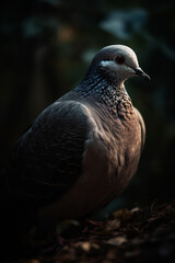 Obraz premium Portrait of Dove Dramatic and Cinematic Lighting Photography, Generative AI