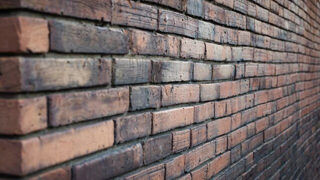 old red brick wall corner background