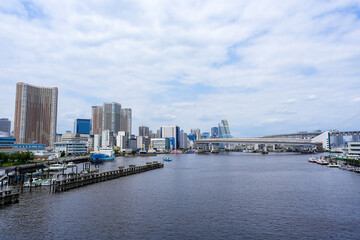 Fototapeta na wymiar 東京品川　運河のある風景